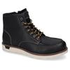 Schnürboots DOCKERS BY GERLI, Herren, Gr. 42, schwarz, Leder, Basic, Schuhe, Boots, Freizeitschuh mit gepolsterter Innensohle