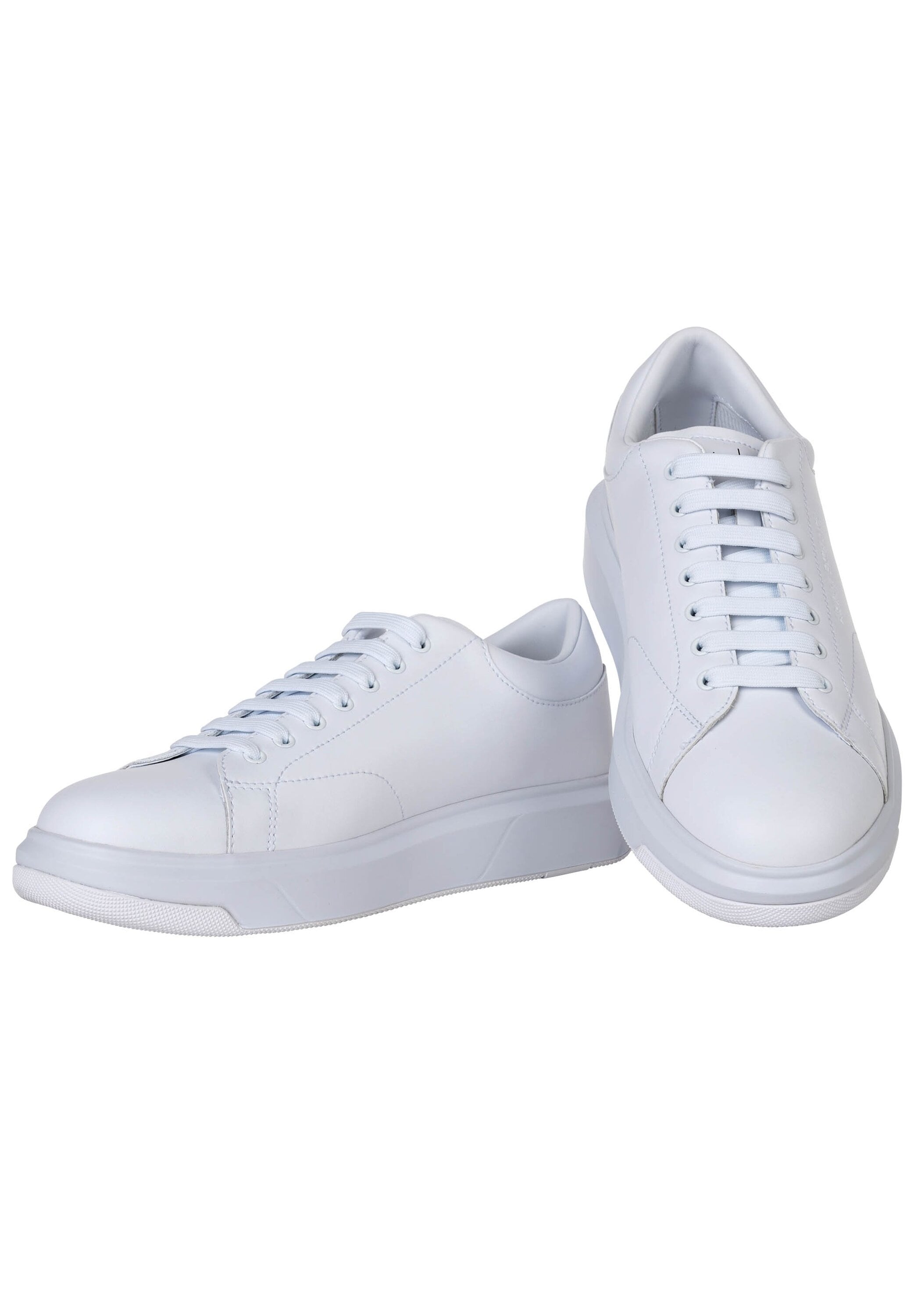 Sneaker ARMANI EXCHANGE "Sneaker", Herren, Gr. 44, weiß, Obermaterial: 100% Rindsleder Leather cow. Futter: 100% Textilmaterial TEXMAT. 100% Gummi rubber., Schuhe Sneaker
