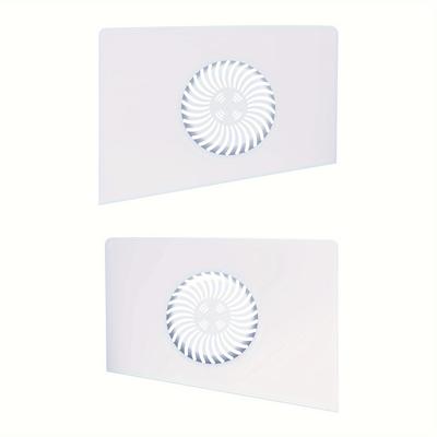 TEMU 2pcs Ps5 Slim Console Panels With Heat Dissipation Design - White Ac Surface Case, Gaming Accessories, Gaming Console Accessories | Modern Gaming Setup | Sleek Gaming Design, Gaming Console