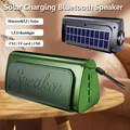 Altoparlante Bluetooth portatile sistema Audio esterno a energia solare lettore musicale MP3 Wireless con supporto per torcia a LED scheda TF USB FM