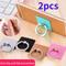 2Pcs/Set Finger Ring Mobile Phone Smartphone Stand Holder Cell Smart Phone Ring Transparent Holder Socket Stand