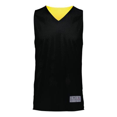 Augusta Sportswear 162 Youth Tricot Mesh Reversible 2.0 Jersey in Black/Gold size XS | Polyester