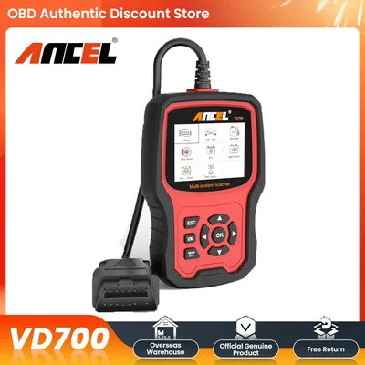 Ancel VD700 OBD2 Scanner Car Code Reader Full System Diagnostic Scan Tools EPB ABS DPF TPMS Oil Reset for VW Audi Skoda Seat