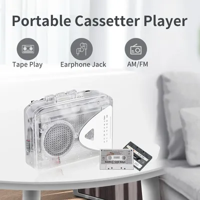 Cassette Player Walkman Cassette Player Portable Speaker Multiple Power Supply Methods AM/FM Radio