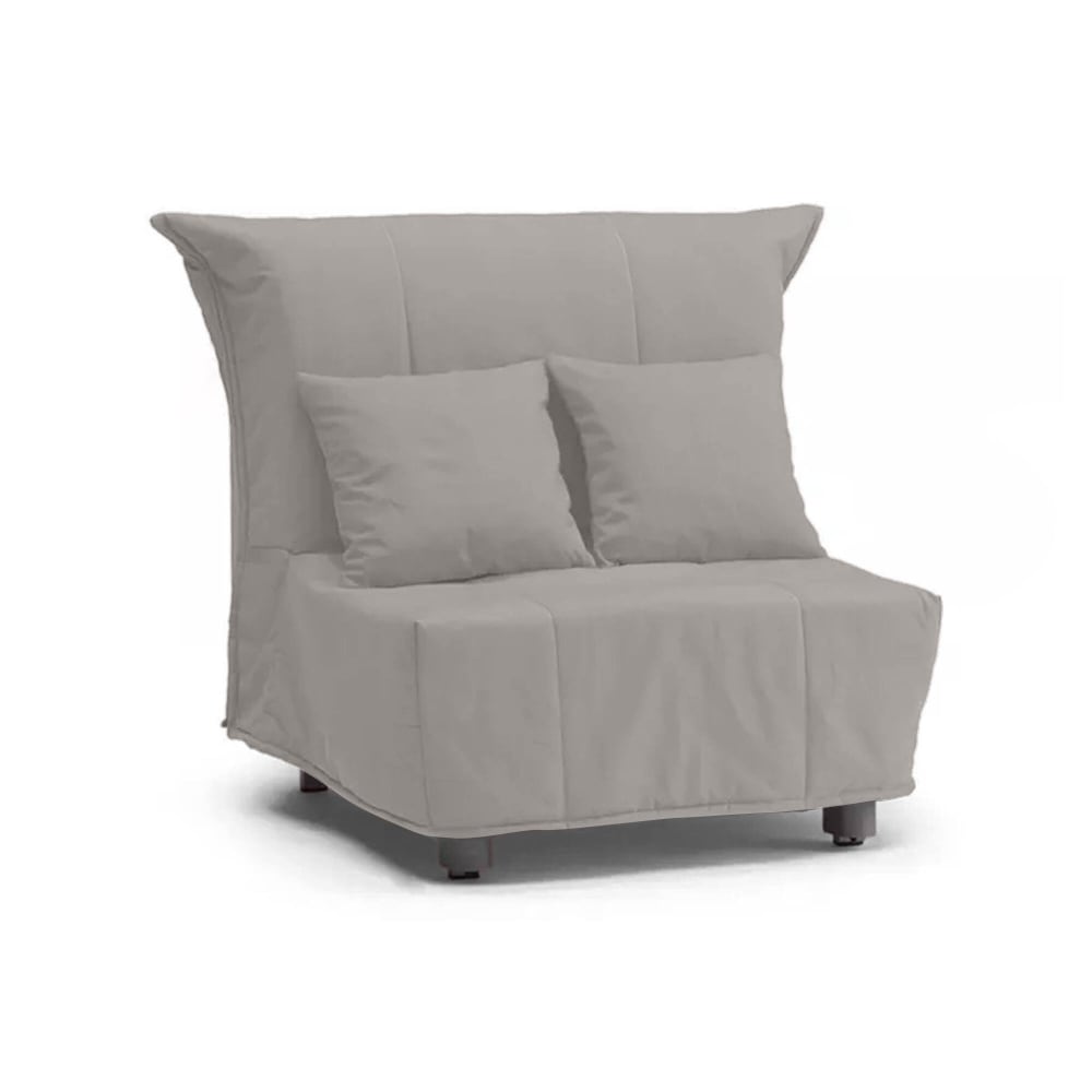 Fauteuil en tissu gris 85x90h85 cm