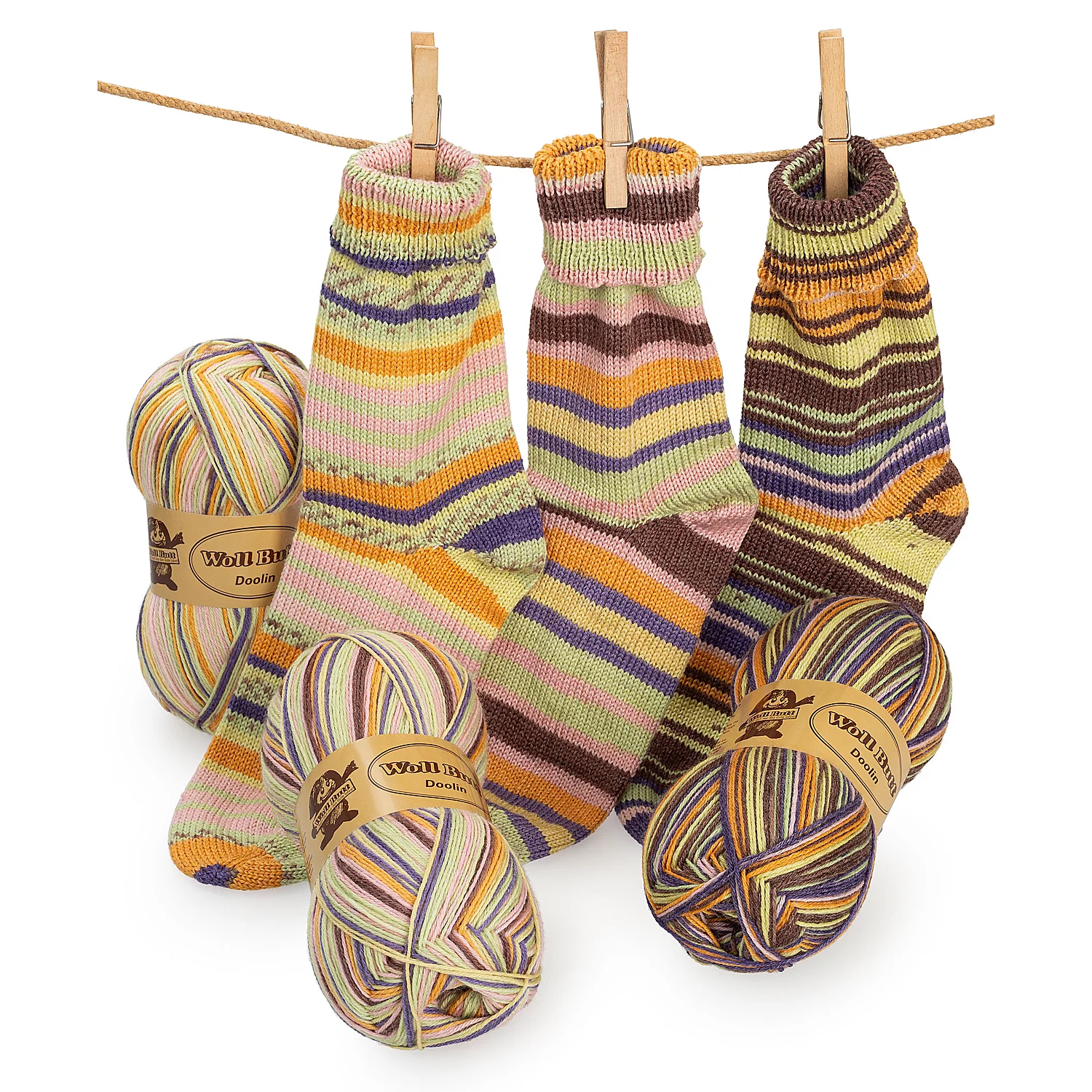 Lot laine à chaussettes Woll Butt "Doolin", 300 g