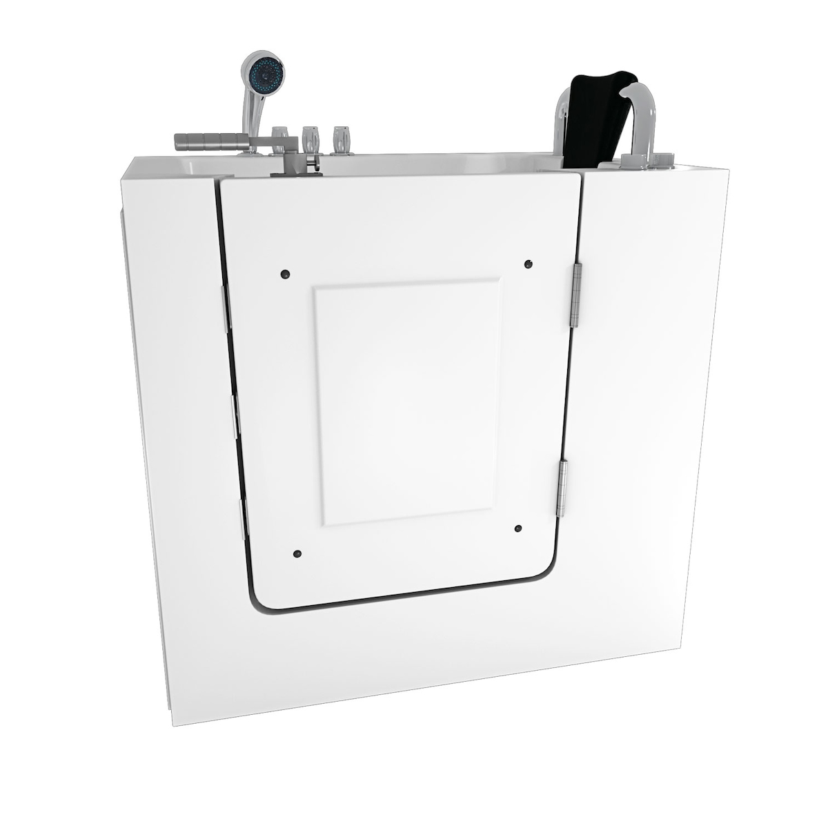 Sitzwanne Whirlpool Badewanne mit Tür S02WP-TH-B-R 100x78cm Image