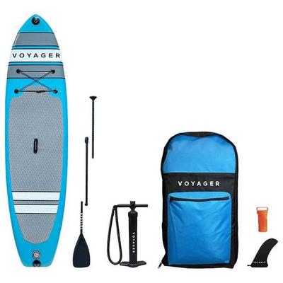 Voyager Inflatable Stand Up Paddleboard Package - Aqua