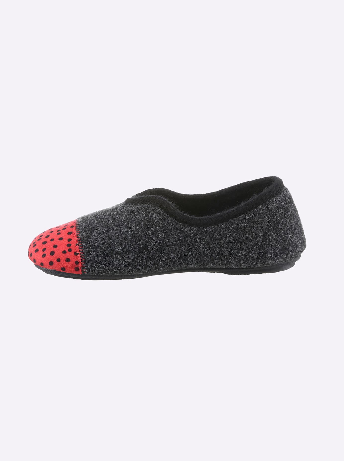 Hausschuh CASUAL LOOKS, Damen, Gr. 42, rot, Textil, Schuhe