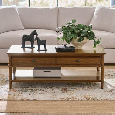 Dakota Coffee Table, 48" - Heritage Brown - Grandin Road
