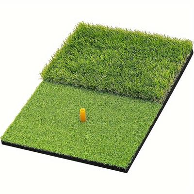 TEMU Putting & Hitting Mat - Thick, Durable Artificial Turf With Tee Holder For Indoor/outdoor Practice In Backyard, Garage, Basement, Or Range