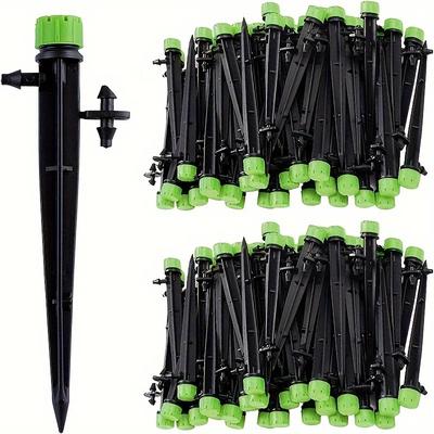 TEMU 13cm Ground Insertion Adjustable Drip Head 8-hole Spray Head Garden Watering Fruit Tree Irrigation Connect 4/7 Image