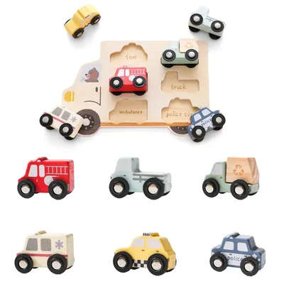 Puzzle per bambini Giocattoli per bambini in legno Montessori Puzzle 3D Giocattoli per neonati