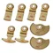 NEWONE 8 pièces lame d'outil oscillante en carbure, lames de scie multi-outils lames de scie de coupe de mortier multi-outils pour la coupe du béton de carrelage