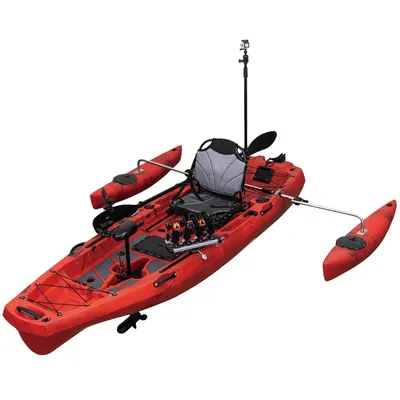 Modular Kayak Easy transport 2 Section Pedal Drive or Electric trolling Motor Kayak Stabilizer Float