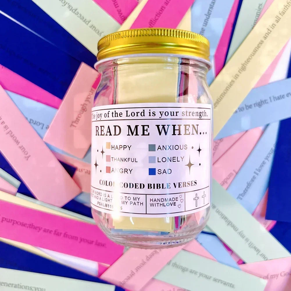 Christliche Karten Glas bunte Bibel Verse Glas verschiedene Stimmungen Schrift karten zum Lesen von Weihnachts geschenken Emotionen und Gefühle Image