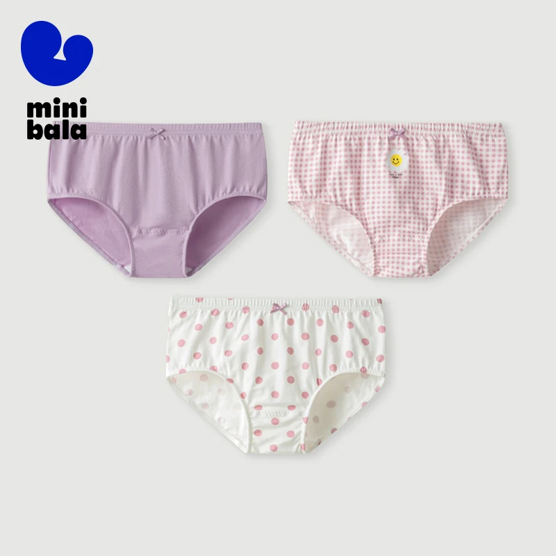 Mini Bala Unterwäsche Mädchen Unterwäsche Baby 2024 Sommer neue reine Baumwolle Flat Bottom Sicherheits shorts ohne das Gesäß zu klemmen