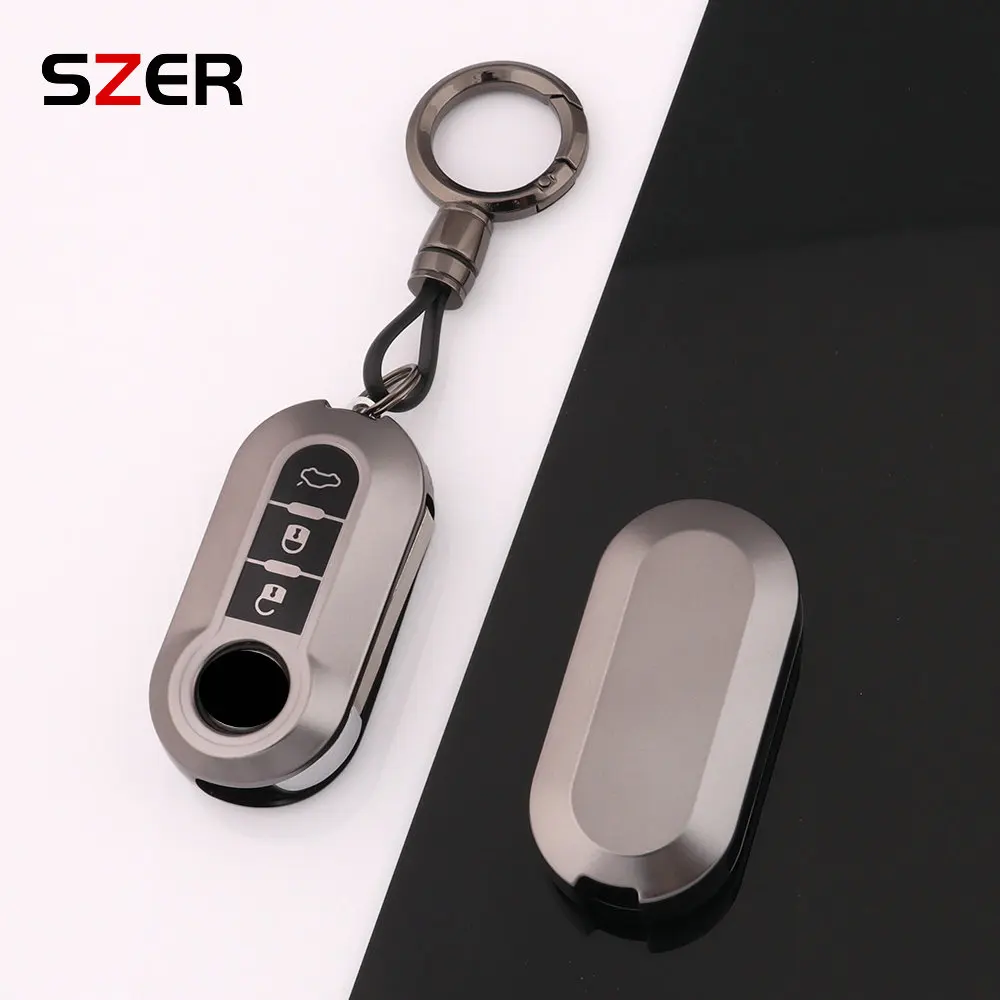 Pistole Grey TPU Auto Schlüssel Fall Abdeckung Shell Fob für Fiat Ducato Panda 500l Punto Lancia Musa für Citroen Jumper für Peugeot Boxer Image