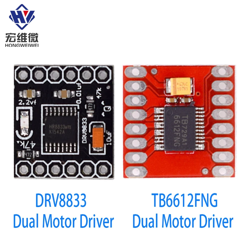 TB6612 DRV8833 Dual Motor Driver 1A TB6612FNG für Arduino Mikrocontroller Besser als L298N Image