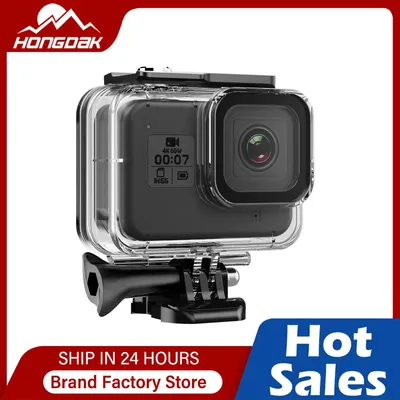 Unterwasser Tauchen Abdeckung Gehäuse Shell Für GoPro 5 6 7 Für Go Pro 7 Wasserdichte Fall Mit Tauch Filter action Kamera Zubehör