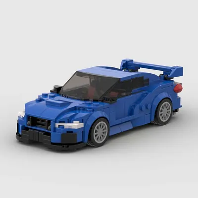 Stadt Fahrzeug Geschwindigkeit Champion Racer Bausteine Ziegel STI Racing Technik Auto Moc WRX Image