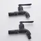 Black Single Cold Tap Wall Mounted Washing Machine Single Tap Bibcock Faucet Garden Tap Mop Pool Tap