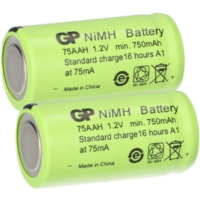 2 x GP GP75AAH Akku 2/3AA Mignon NiMH Akku 1,2V 750mAh Image