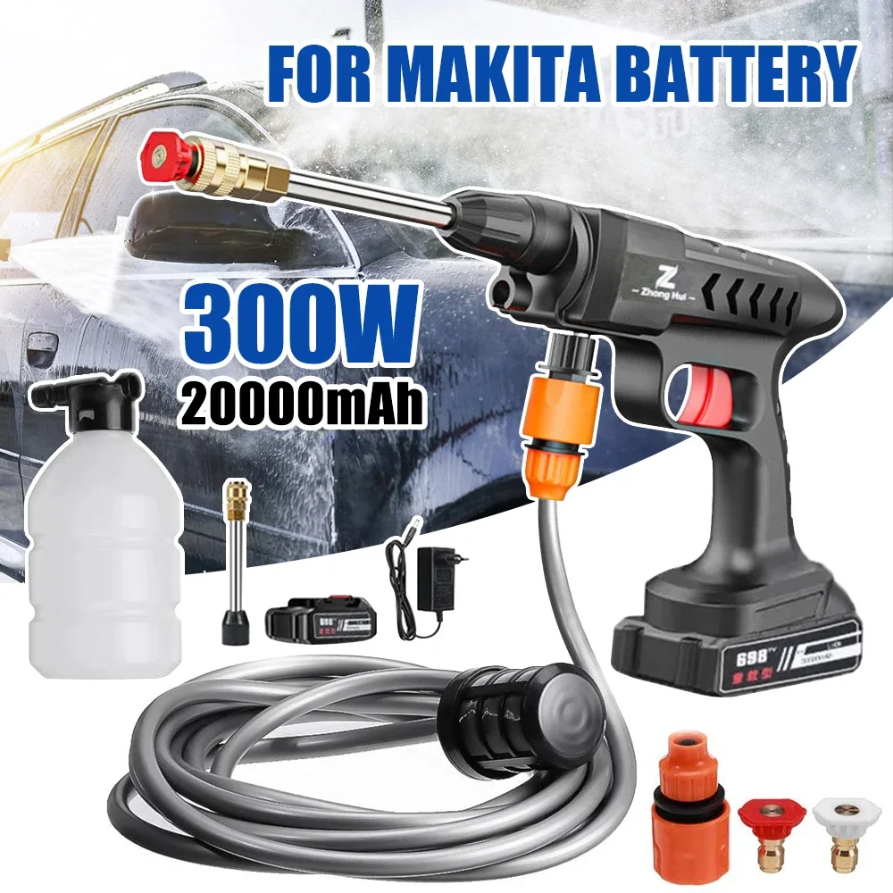 Drahtlose Hochdruck Reiniger Waschmaschine Spray Wasser Pistole Auto Waschen Druck Wasser Reinigung Maschine Image