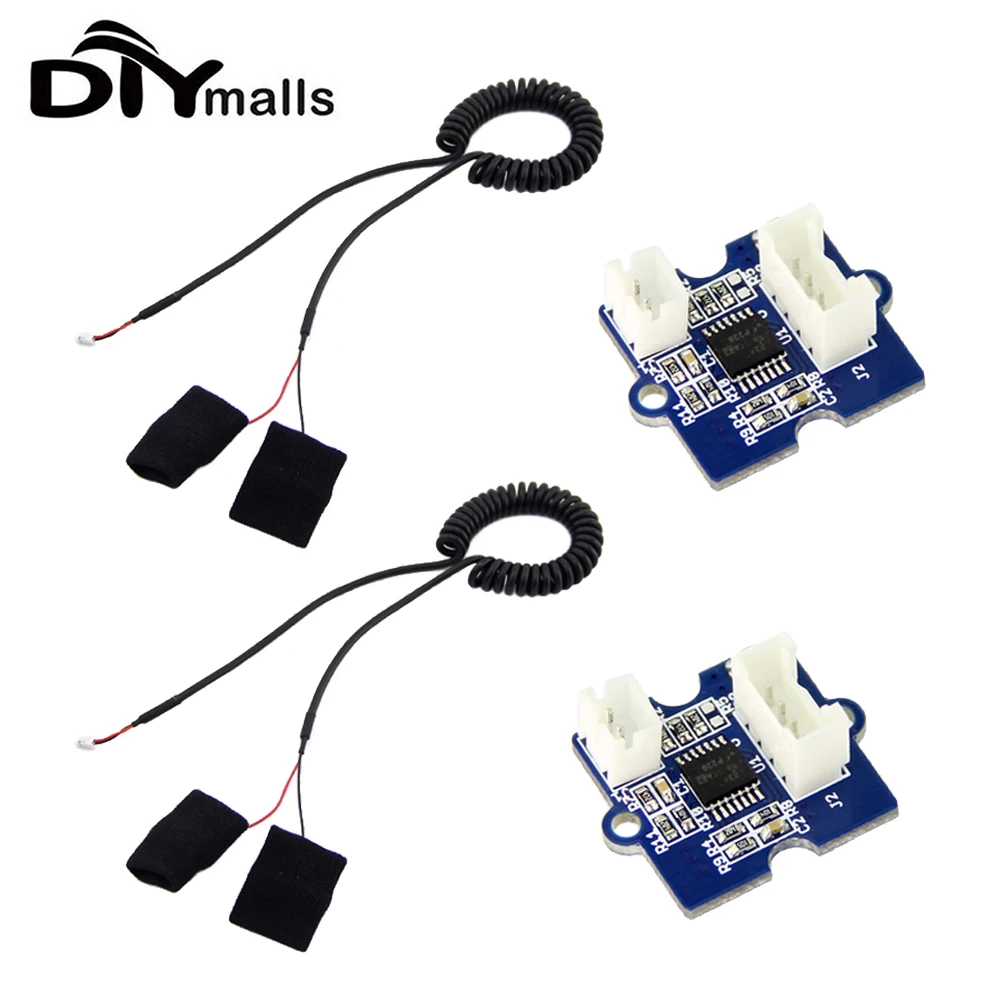 2PCS Grove GSR Haut Strom Sensor Haut-erkennung Feuchtigkeit Leitfähigkeit Cinduktivität Sensor Modul für Arduino Image