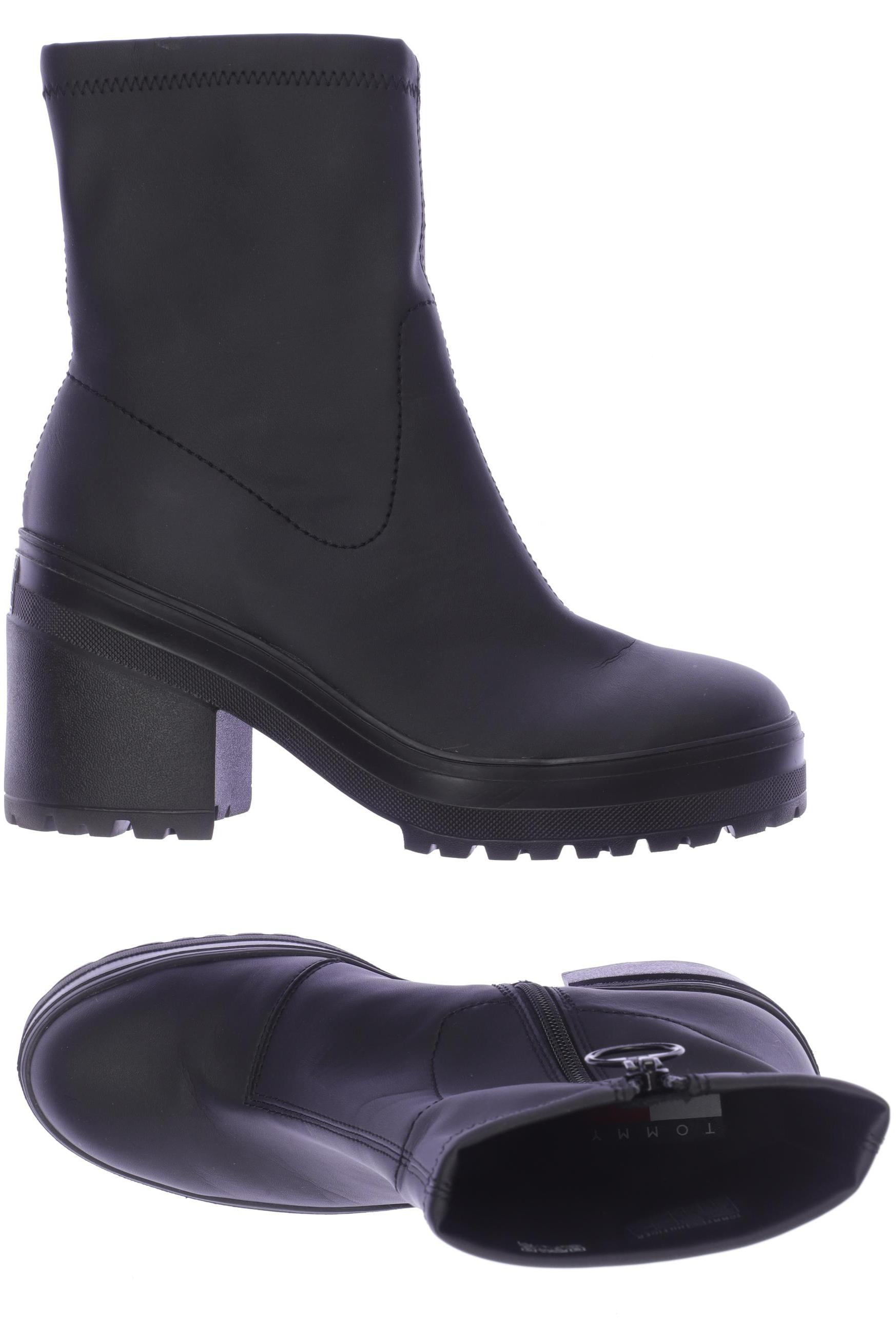 Tommy Hilfiger Damen Stiefelette, Gr. 39, schwarz, Kunstleder Image