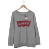 Levis Damen Sweatshirt, Gr. 22, grau, Baumwolle, Synthetik