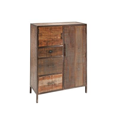 Massivholz »Priya 2« Unikat Highboard multifarbig Image