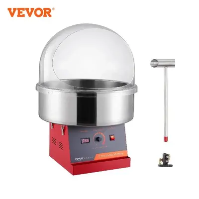 VEVOR Electric Cotton Candy Machine Candy Floss Maker Commercial Cotton Candy Machine Stainless