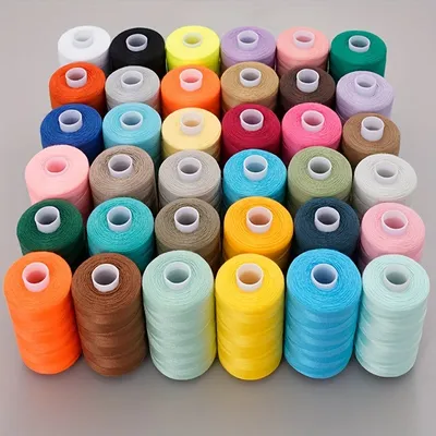 Sewing Thread 36 Polyester Thread for Sewing Machine,Hand Stitching, Quilting Set of 1000 yds Per