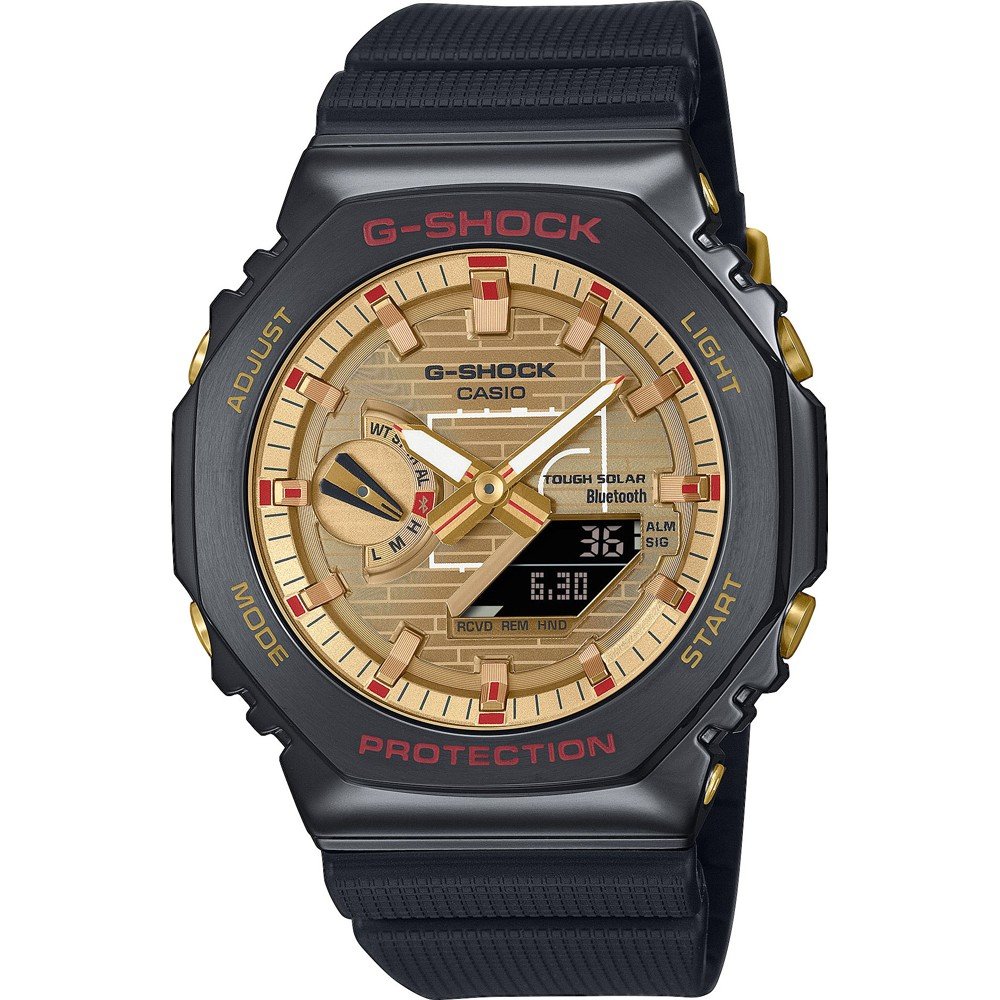 Casio G-Shock Rui Hachimura Signature Herren Schwarz Uhr GBM-2100RH-1AER Image
