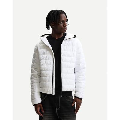 Bershka Lightweight Puffer Jacket Men L White