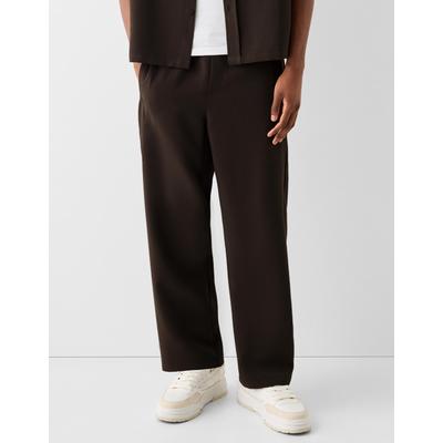 Bershka Tailored Jogging Trousers Men L Brown
