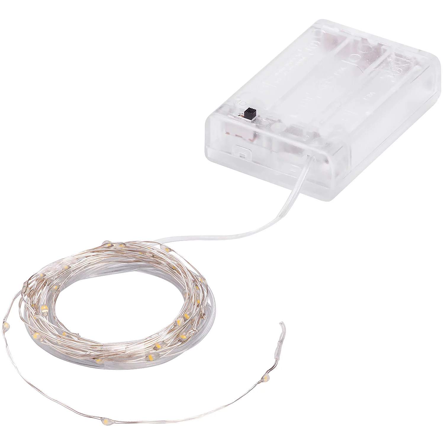 LED Micro-Lichterkette mit Batteriekasten und Timer, 60 LEDs Image