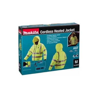 Makita DCJ206Z Gr.M gelb Akku-Thermojacke