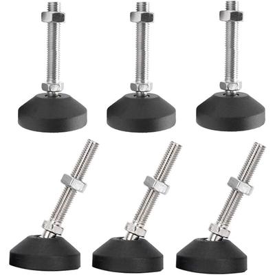 6er-Pack universell verstellbare Silikonfüße D40 x M8 x 50, M8, drehbare Basis, bewegliche Image