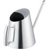 Edelstahl-Gießkanne, moderner Stil, 1500 ml, langer Mundgießtopf für Zuhause, Büro, Zimmerpflanzen,