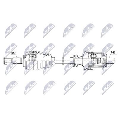Nty Antriebswelle [Hersteller-Nr. NPW-RE-208] für Renault Image
