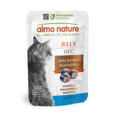 24x55g Mackerel Fillet Pouches Almo Nature Jelly Wet Cat Food