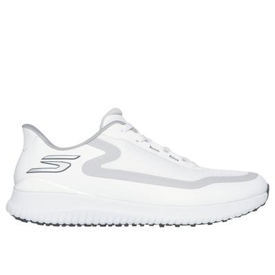 Skechers Men's Slip-ins: GO GOLF Flight Shoes | Size 9.5 Extra Wide | White/Gray | Synthetic/Textile