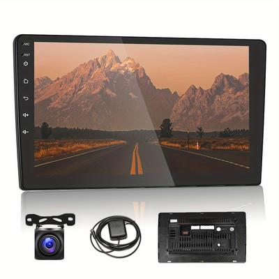 TEMU 9 Inch Touchscreen Car Radio With Navigation Double Din Car Radio With Usb Swc Fm Rds Wifi + Reversing Camera