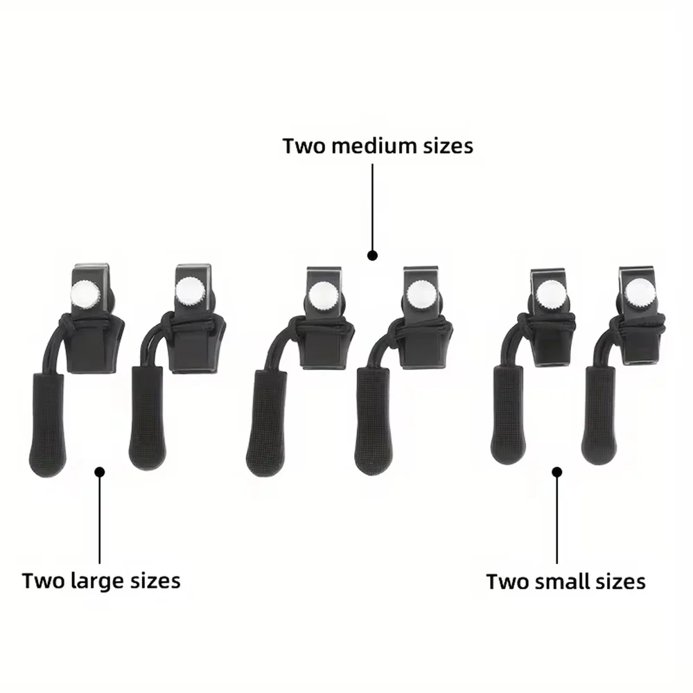 1/6/12Pcs Universal Zipper Reparatur Kit Schnell Instant Abnehmbare Zipper Kopf Ersatz Zipper Slider Pull für kleidung Gepäck Image