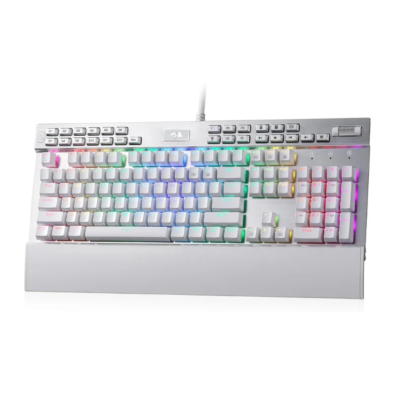 Redragon K550 RGB Gaming 104 Tasten + 12 Makro-G-Tasten, kabelgebundene mechanische Tastatur mit Handgelenkauflage Image