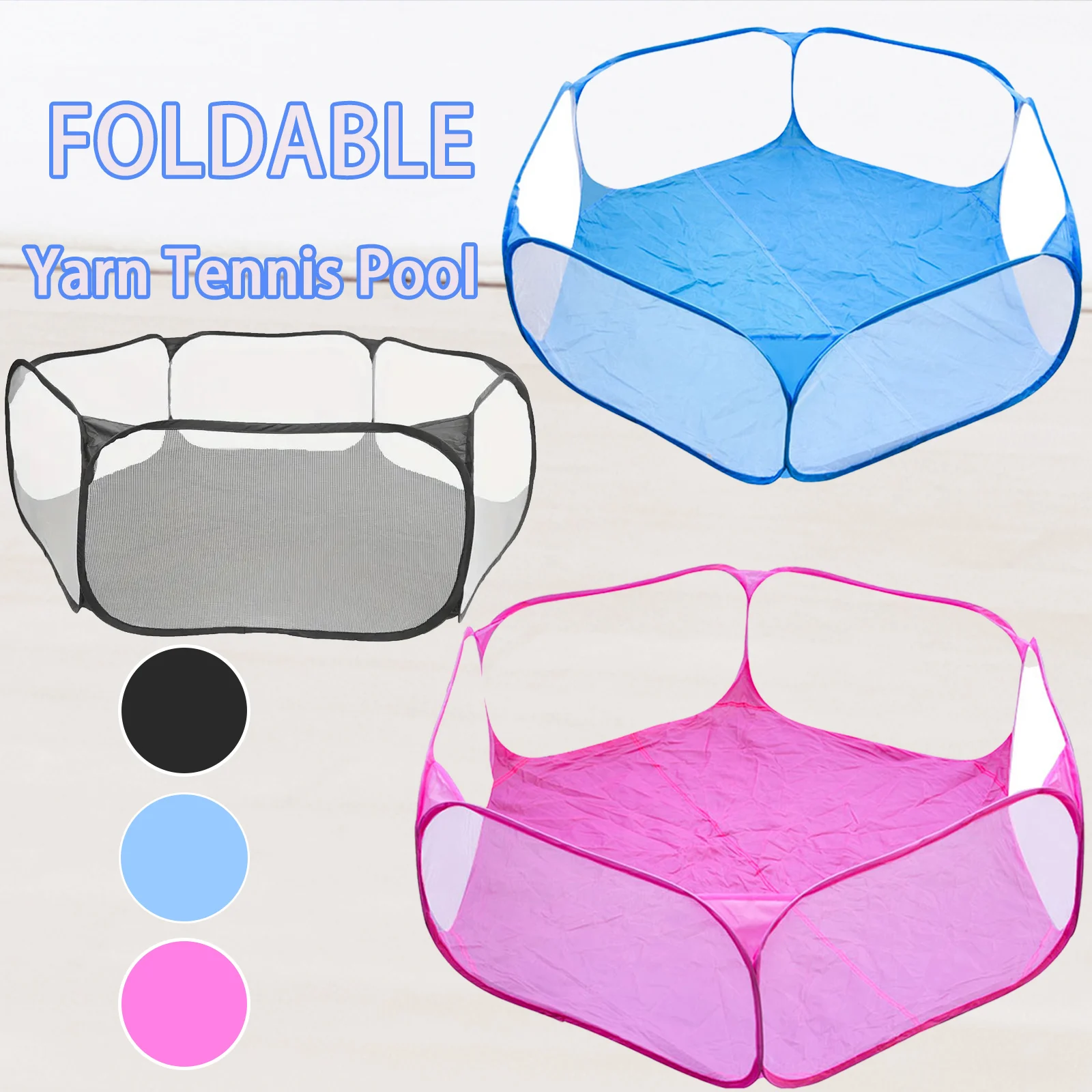 Kinder Ball Pool Zaun Zelt Indoor Haushalt Baby Spielzeug Pool Mesh Image