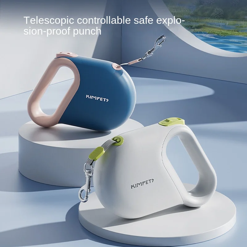 5 m automatische einziehbare Haustierleine – perfekt für mittelgroße bis kleine Hunde und Katzen für Outdoor-Reisen und Spaziergänge! Image