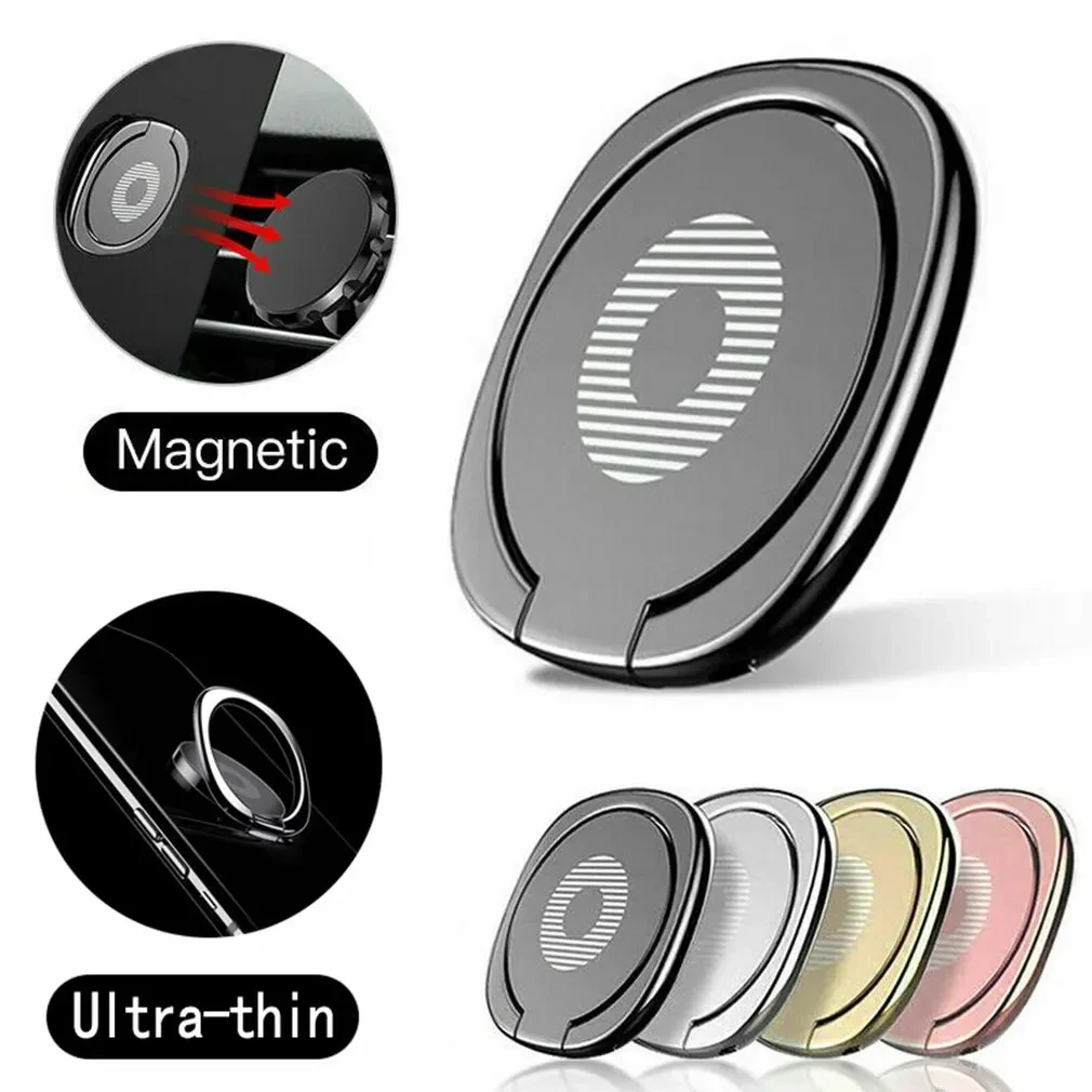 Support de téléphone portable universel pour bureau, ultra-fin, rotatif, en métal, pour Iphone, Xiaomi, Huawei, support pour Smartphone, poignée pour doigt